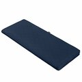 Classic Accessories Montlake Fade Safe Rectangle Settee & Bench Seat Quilted Cushion Lounge Cushion; Navy-42x18x3 in. CL57593